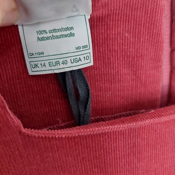 Laura Ashley Burgundy Long Sleeve Dress - Picture 3 of 13